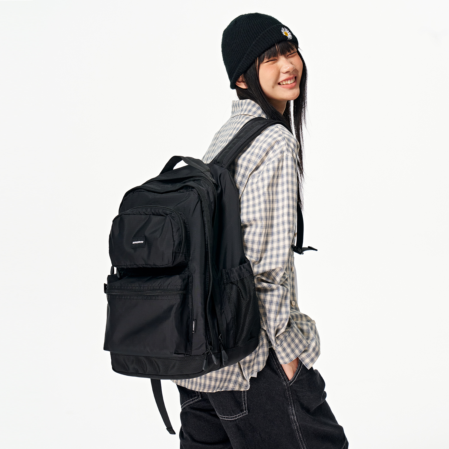 INTHESOUTH轻便大容量双肩包男潮牌户外登山包学生书包女旅行背包