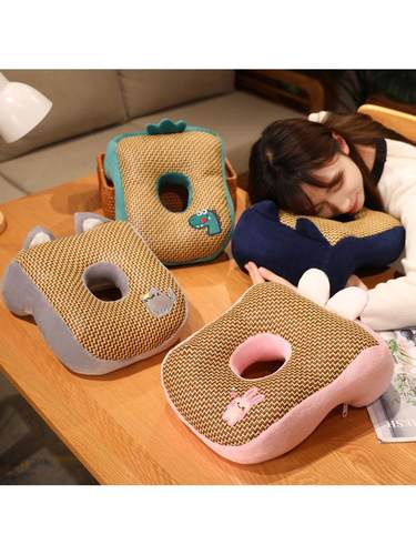 午睡枕趴睡枕小学生桌上儿童专用夏季趴趴枕冰丝抱枕教室午休