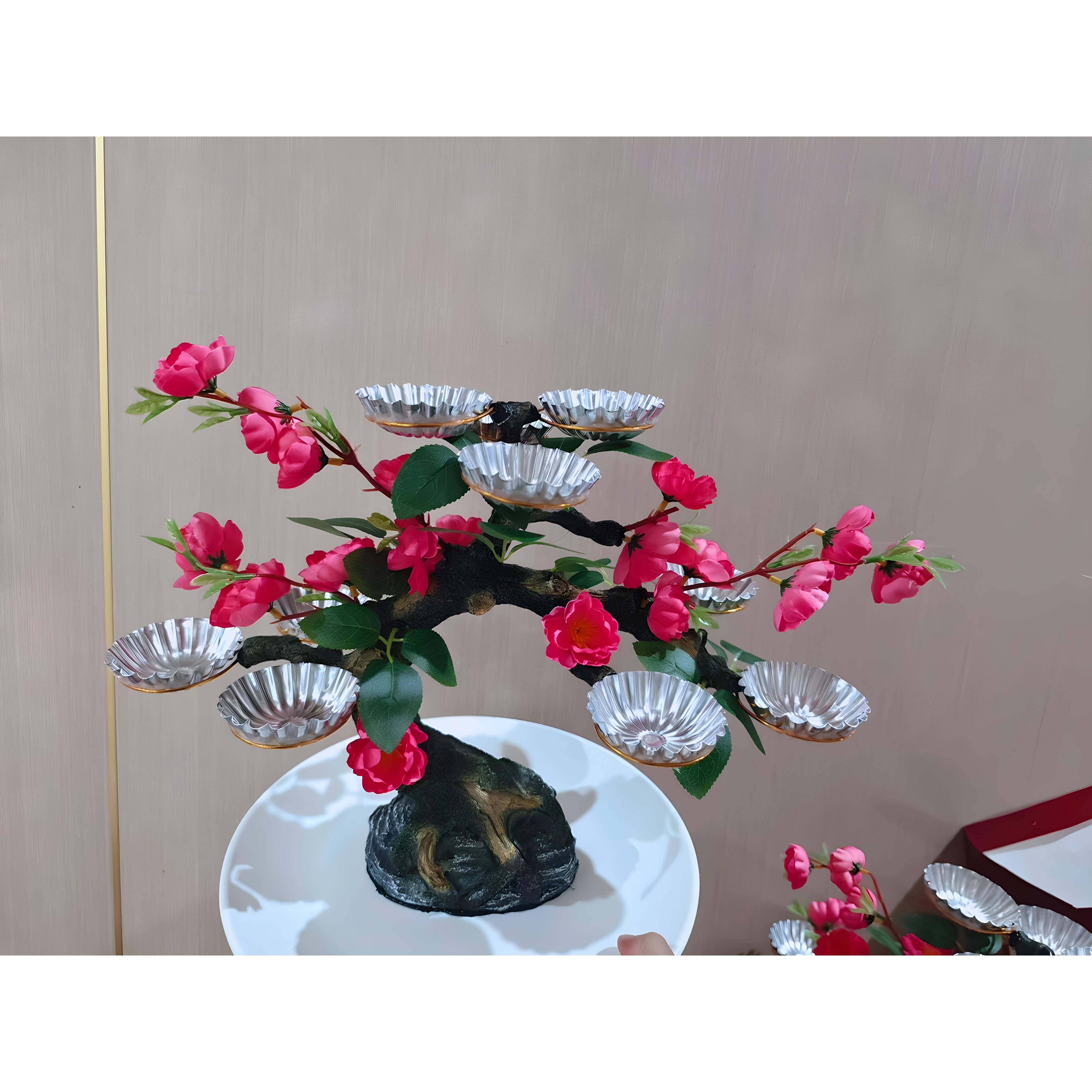 寿桃树架点心台摆件网红创意点缀酒店自助餐具装饰寿宴新中式包邮