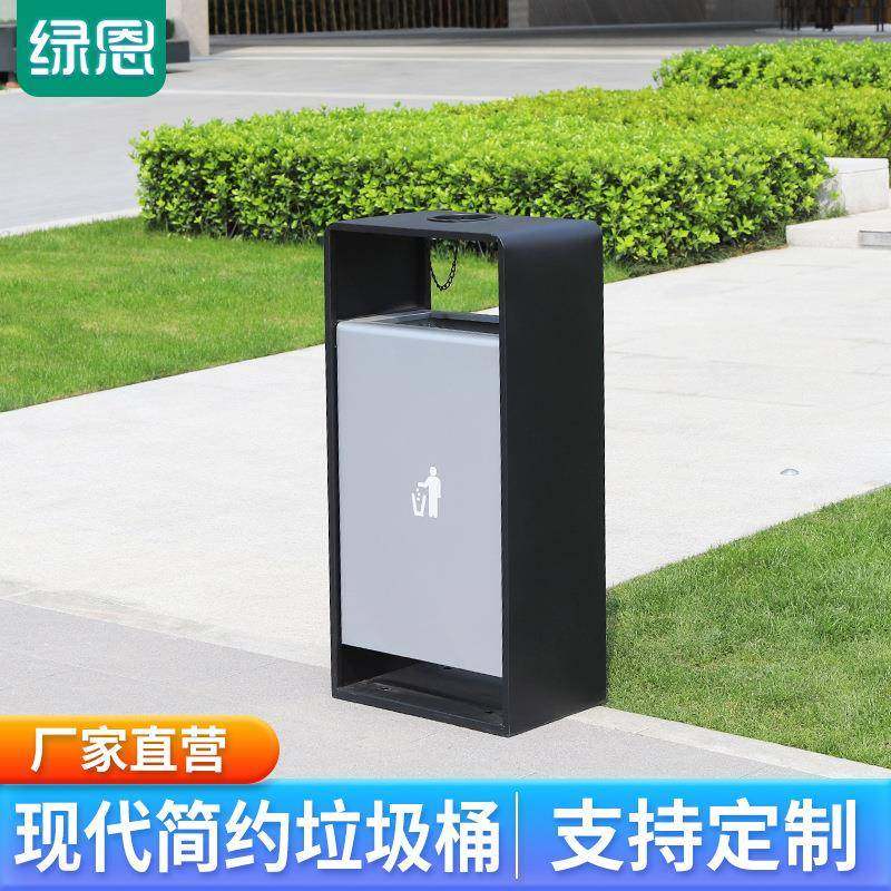 简约方形直投垃圾桶小区公园果皮箱单桶户外不锈钢金属垃圾箱,基础建材,不锈钢垃圾桶,淘宝优惠券,粉丝福利购,淘宝优惠卷