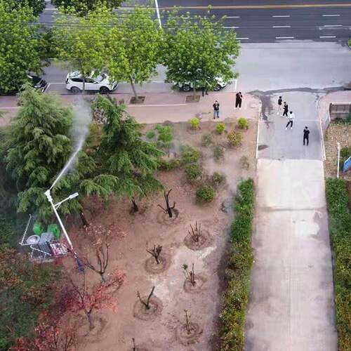 雾桩除尘喷雾系统智能雾桩除尘设备全自动压除尘道路喷淋系统