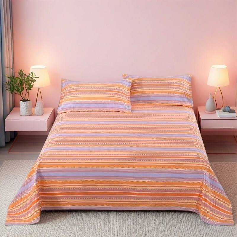 老粗布床单单件加厚双人老式宿舍A单双人褥单炕单凉席被单四季通