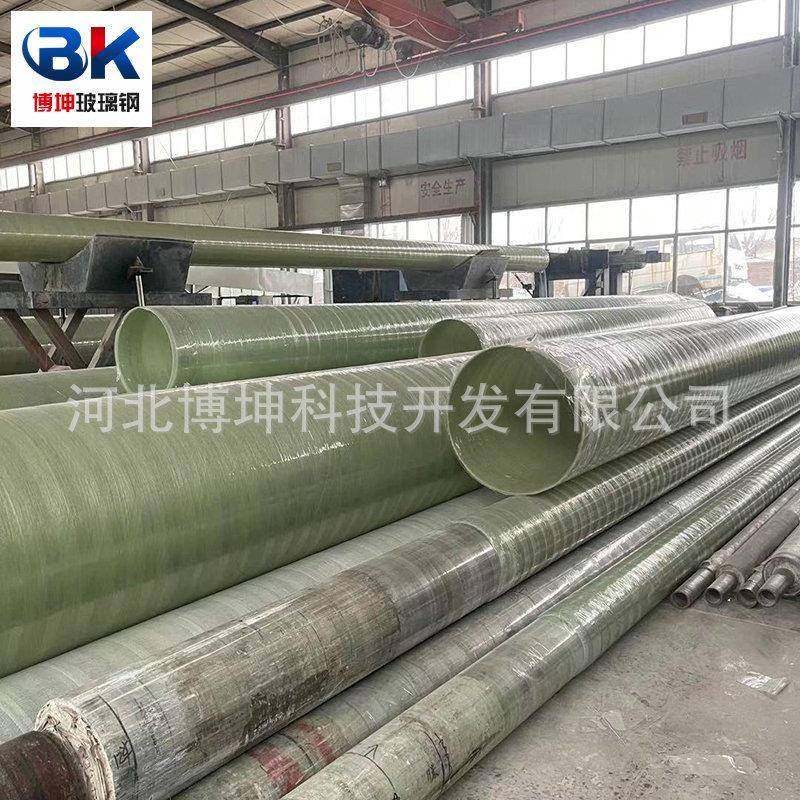 现货玻璃钢缠绕夹砂通风管道大口径通风除臭夹砂管道