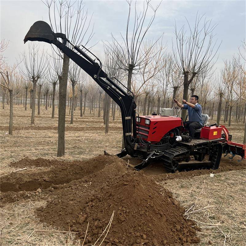 新款水旱两用履带式旋耕机农用田园管理开沟机果园旋耕机