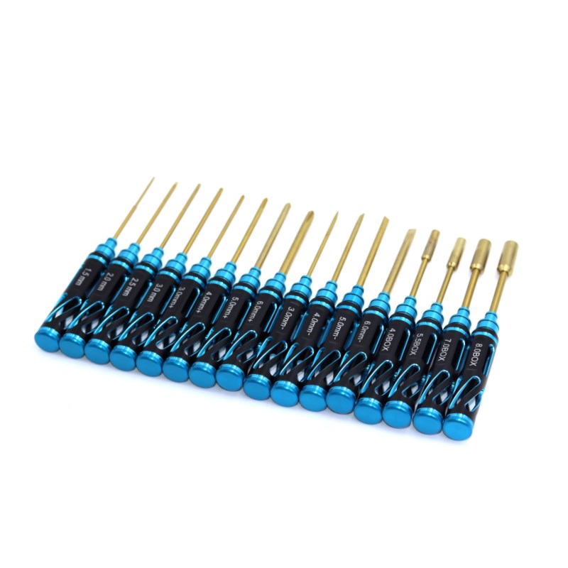 RC模型工具扳手套筒十字航模内六角螺丝刀套装 多功能维修工具包