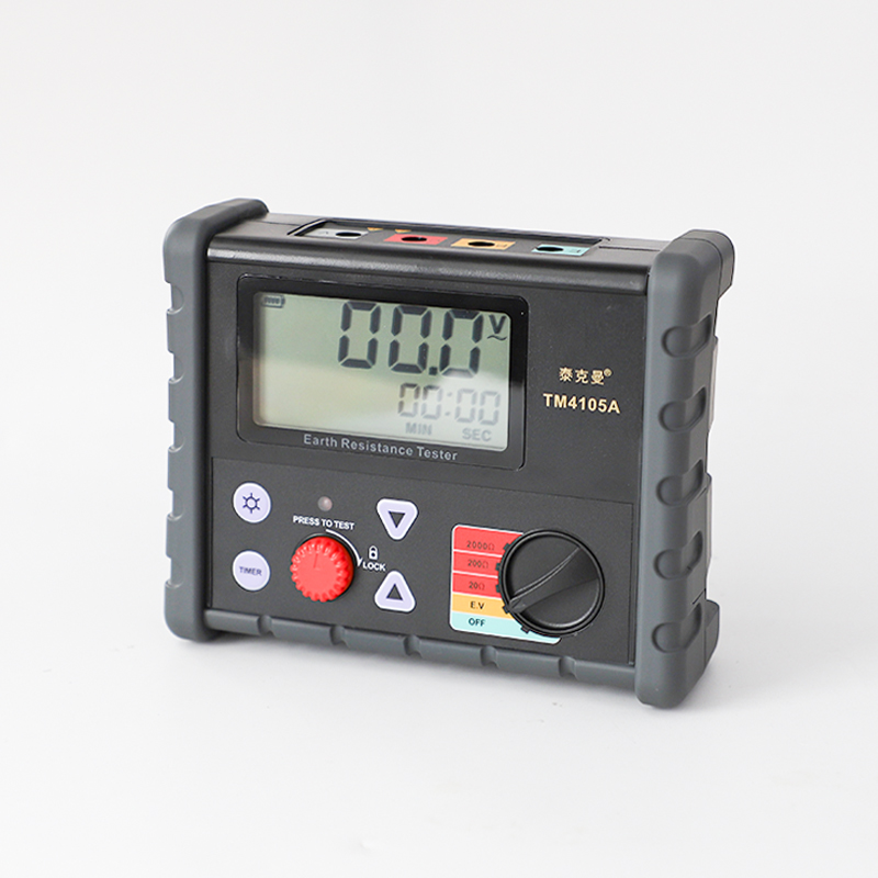 防雷接地电阻表泰克曼TM4105A数字接地电阻测试仪数字地阻VC4105A