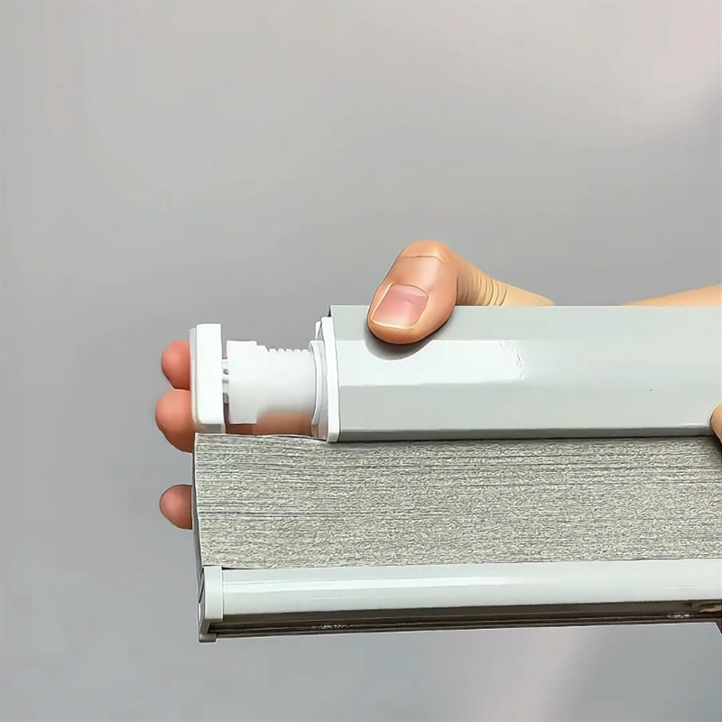 免打孔外置锂电池电动日夜蜂巢帘风琴帘