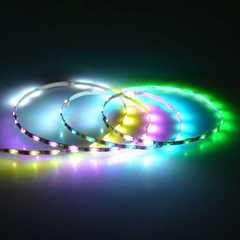 LC8805B内置IC1515封装5MA版幻彩灯珠72灯DC5V全彩柔性不防水灯带
