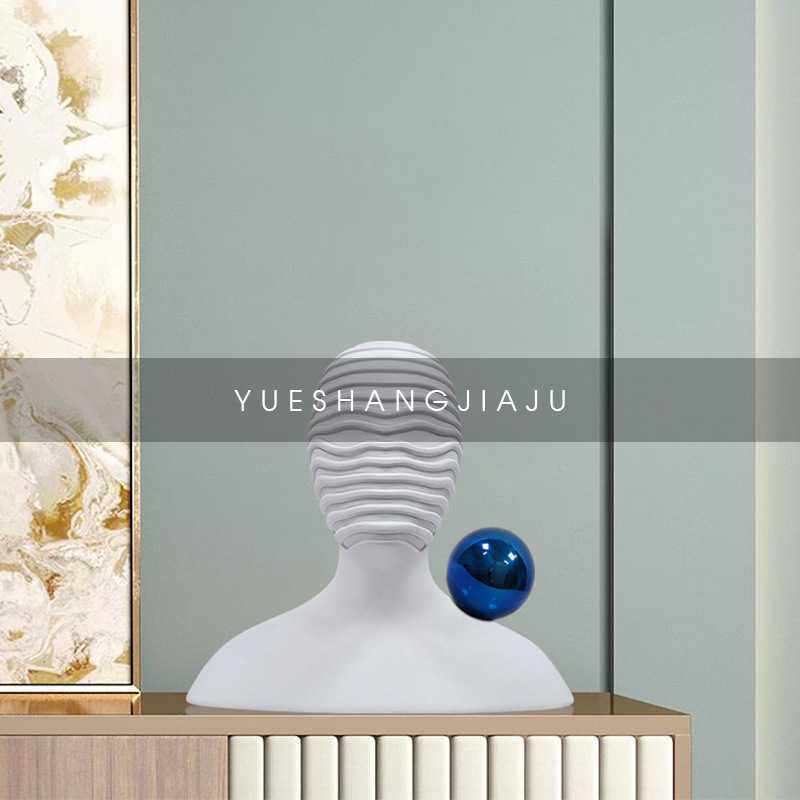 北欧简约抽象半身人物雕塑摆件设计师家居样板房酒店软装头像摆设,机械设备,其他机械设备,淘宝优惠券,粉丝福利购,淘宝优惠卷