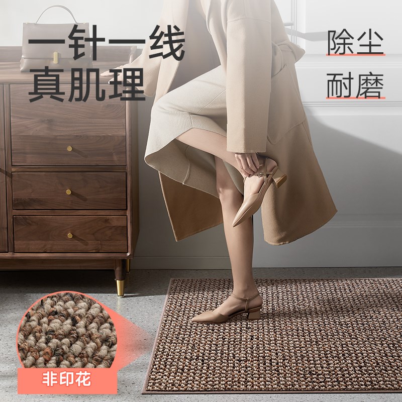 大江入户门用地垫简约高级玄关进门除尘耐磨脚垫户外免洗防滑地毯