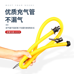 橡皮艇加厚充气泵钓鱼船气垫床皮划艇漂流船冲锋舟大号脚踩打气筒