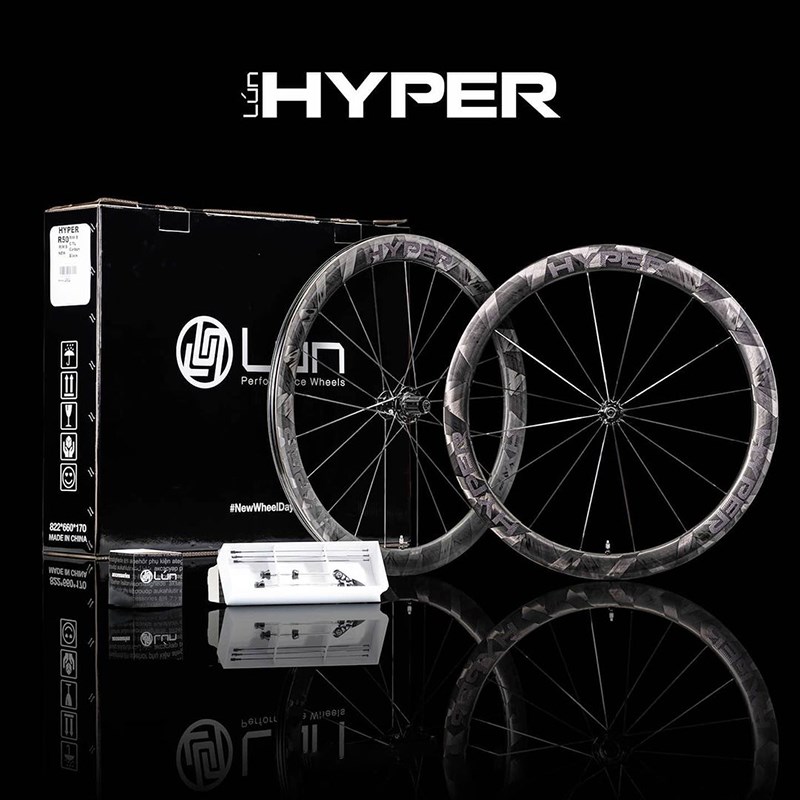 贝斯无极HYPER公路自行车轮组碳纤维陶瓷破风真空开口碳圈