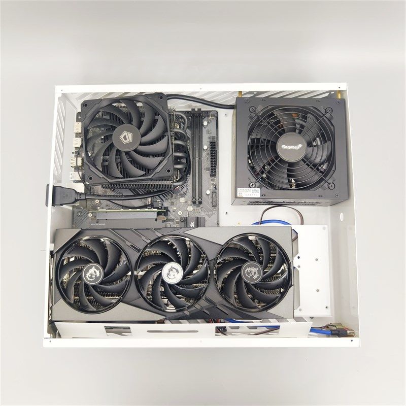 (第6版)0升平铺ITX机箱L59P,支持ATX主板ATX电源4槽36c独显