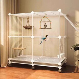 新型鸟笼鹦鹉笼小型八哥玄凤牡丹虎皮珍珠笼家用防溅专用横丝别墅