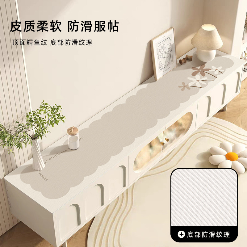 电视柜垫桌垫可裁剪餐边柜酒柜长条垫玄关台面保护垫Y防水茶几桌