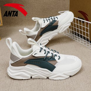 安踏运动鞋男学生青少年厚底跑步鞋子男鞋2026新款百搭男士休闲鞋