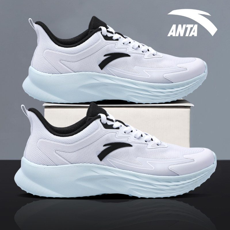 安踏男鞋透气跑步鞋超轻减震2026新款白色百搭休闲鞋青少年运动鞋