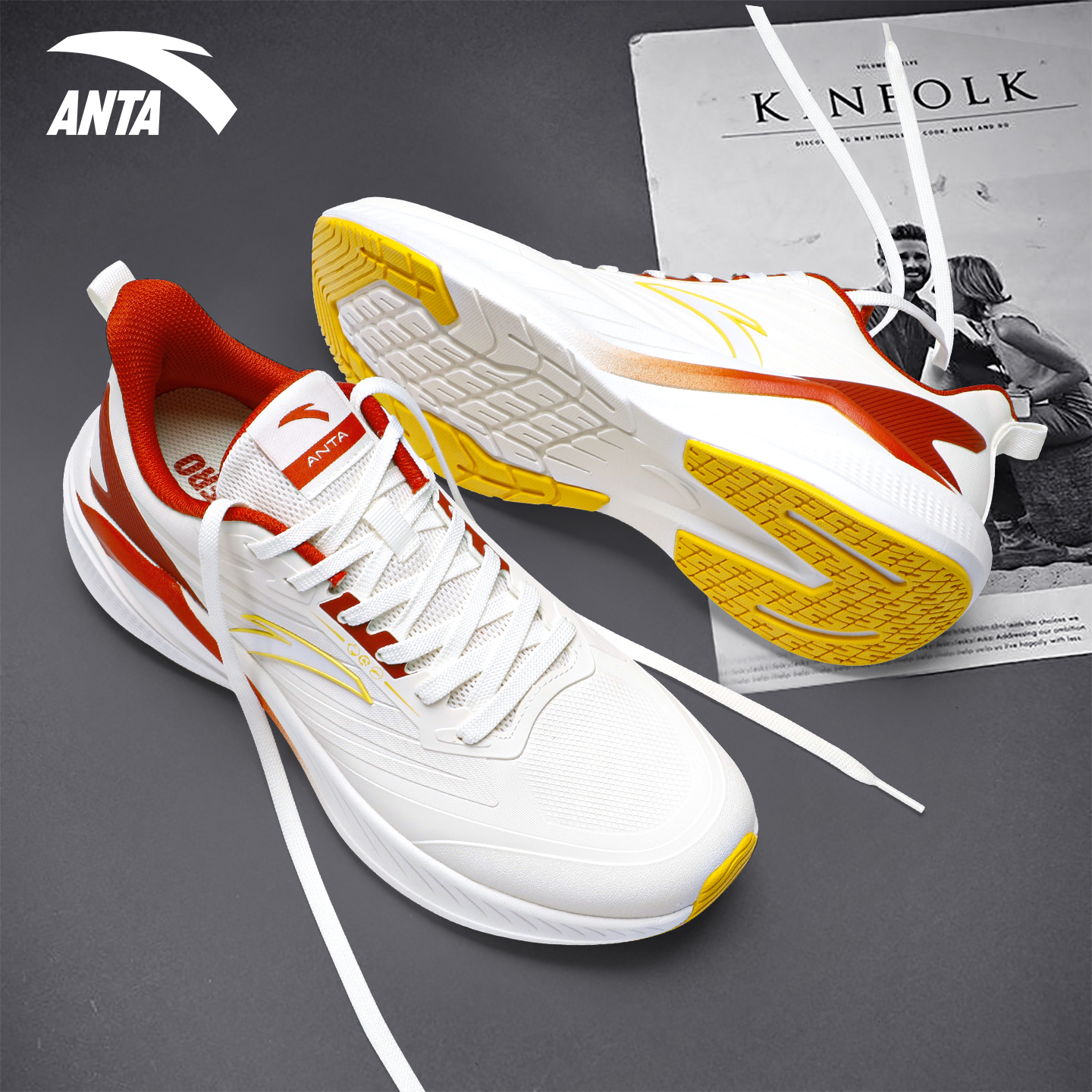 安踏运动鞋男款防风防滑户外跑鞋