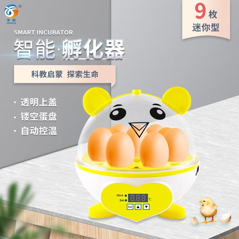 9枚新品小型孵化器家用半自动孵化机鸡鸭鹌鹑鸟蛋孵蛋箱厂家直供