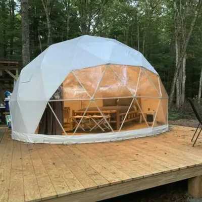 球形帐篷网红打卡户外露营庭院蚊帐防蚊景区透明玻璃防雨阳光房