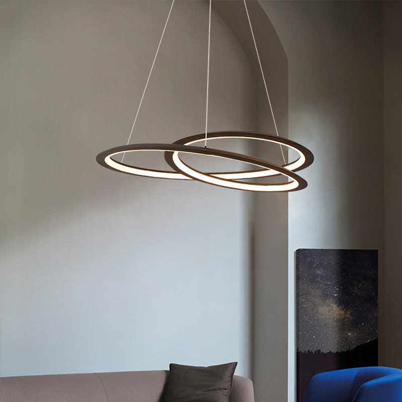 意式极简客厅吊灯现代简约大气创意办公室灯具北欧设计师餐厅灯饰