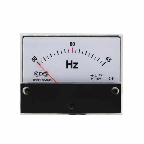 KDSI指针式频率表BP-100S 55-65Hz 110V 机械电工仪表 圆形开孔