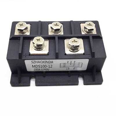 三相整流桥堆MDS100-12 100A 1200V全桥整流器/模块 大体积