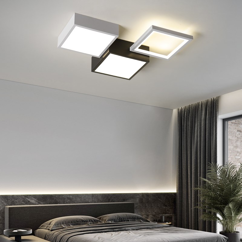 卧室吸顶灯led现代简约客厅主卧房间灯创意北欧方块组合中山灯具