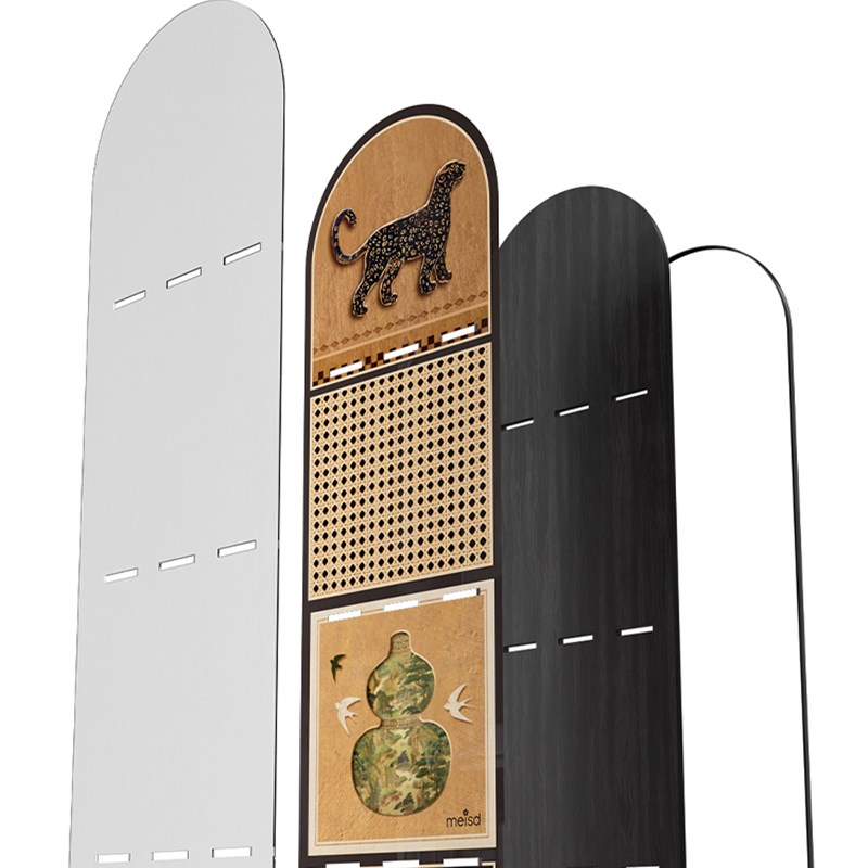 梅里达客厅角落储物架装饰饰品电视柜旁边的橱柜仿古风格的落地式