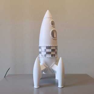 创意系列火箭摆件办公室桌面男生礼物儿童房间客厅装 饰品