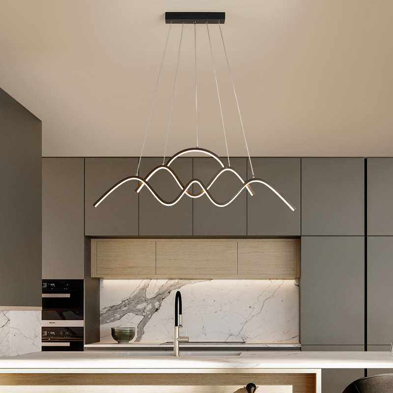 餐厅吊灯现代简约创意个性艺术led餐厅灯客厅书房北欧后现代灯具