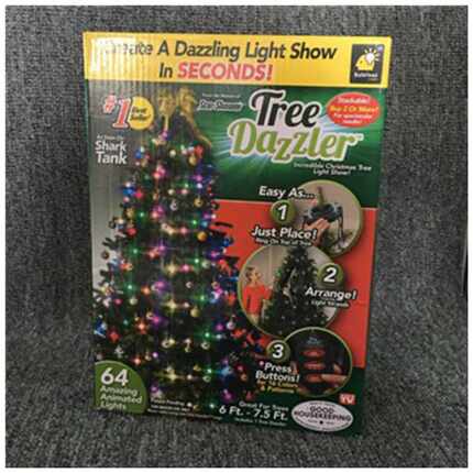 厂家直供Tree Dazzler圣诞树装饰品灯串 LED节日彩灯 圣诞节用品