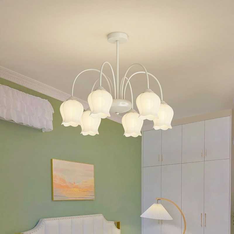 法式奶油风田园风铃兰吊灯客厅客厅餐厅儿童房简约创意主卧室灯