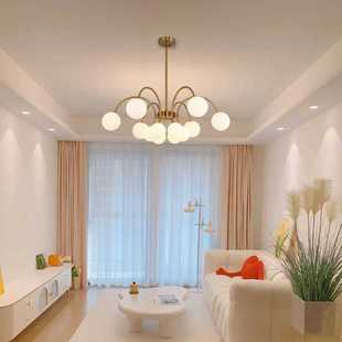 北欧简约中古风吊灯魔豆花篮艺术客厅餐厅卧室灯复古轻法式 吊灯