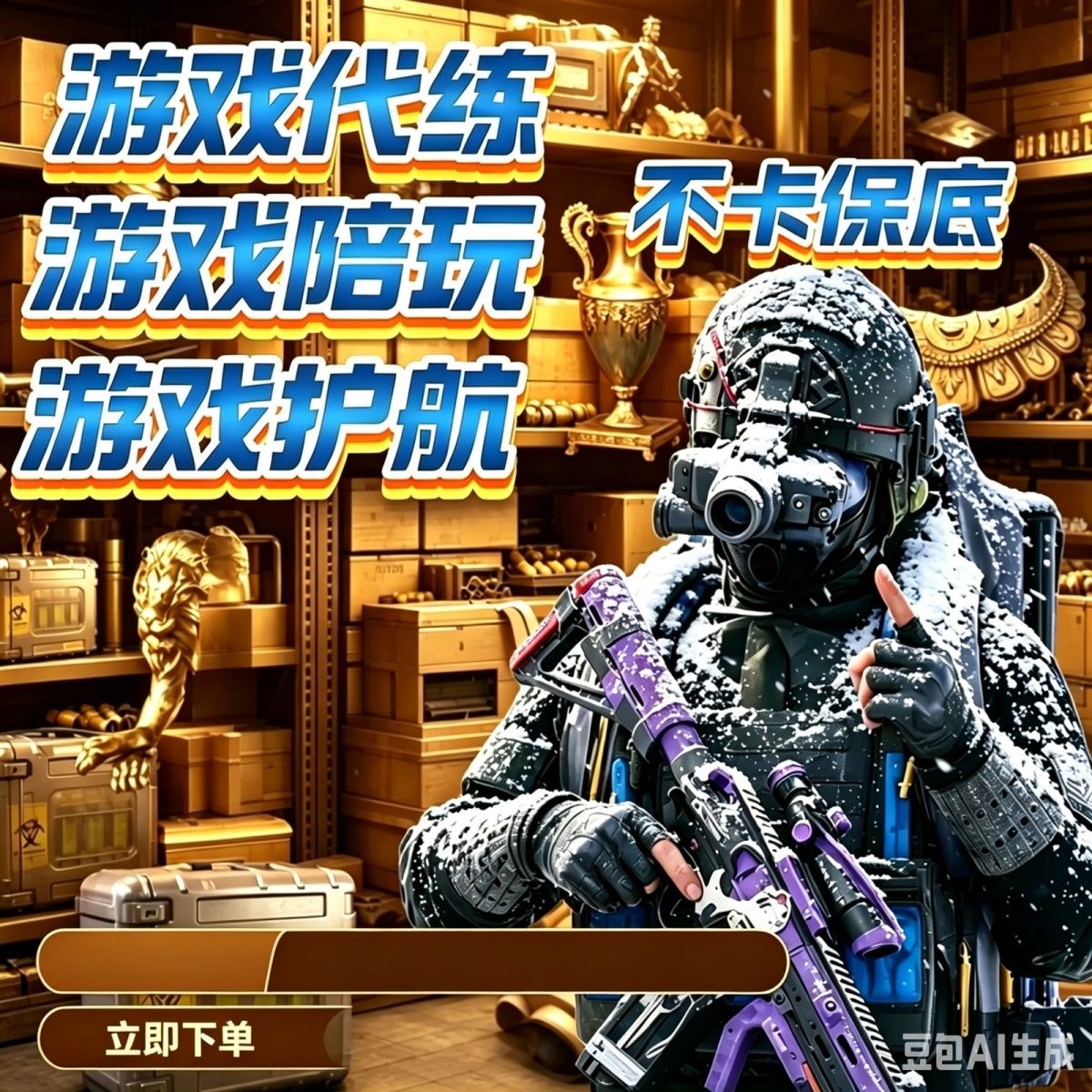 暗区突围护航手游大金单保底T7单安全效率超高性价比金色纯化样本图片