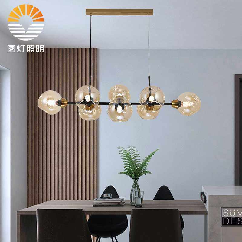 北欧吊灯loft后现代简约铁艺餐厅灯设计师吧台创意玻璃球装饰灯具,基础建材,脚轮/万向轮,淘宝优惠券,粉丝福利购,淘宝优惠卷
