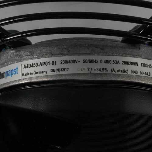 德国进口原装A4D450-AP01-01 400V制冷电气电控柜UPS电源散热风扇