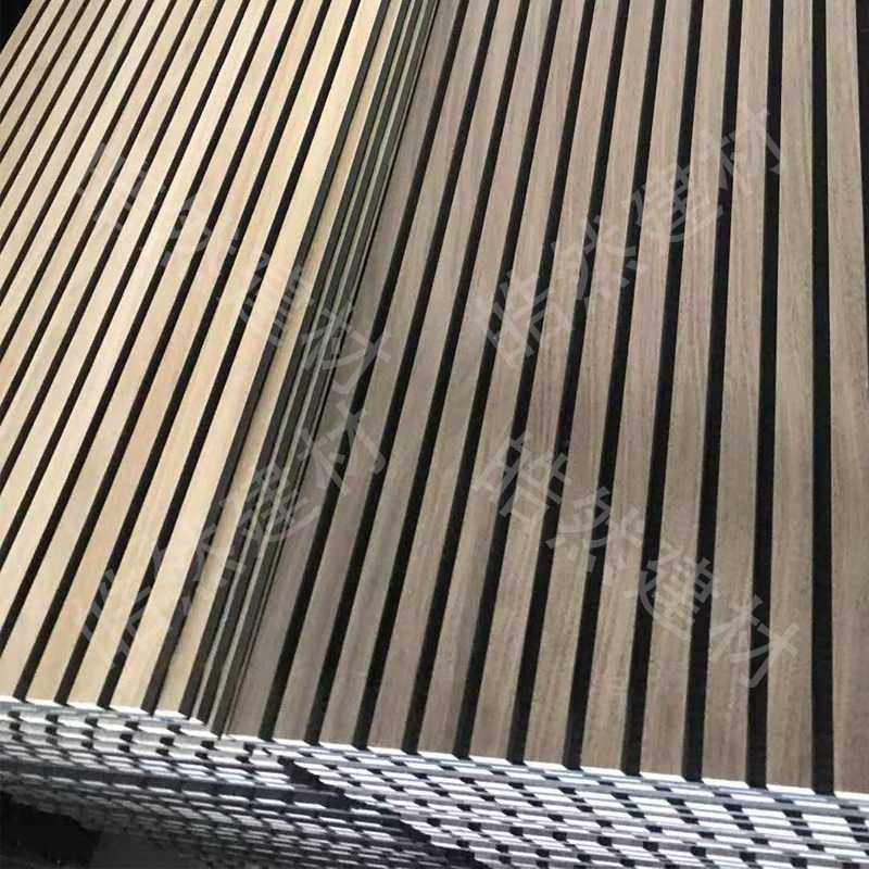 木质吸音板KTV环保装饰隔音板外贸工厂 木条聚酯纤维降噪