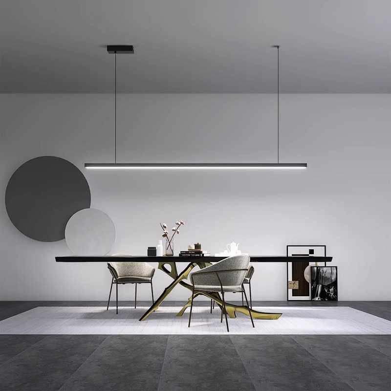 极简餐厅吊灯现代简约大气北欧设计师一字长条办公室餐桌吧台灯,基础建材,脚轮/万向轮,淘宝优惠券,粉丝福利购,淘宝优惠卷
