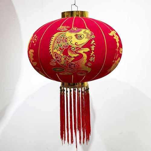 植绒灯笼 厂家新年春节户外挂大门红灯笼喜庆广告大红灯笼