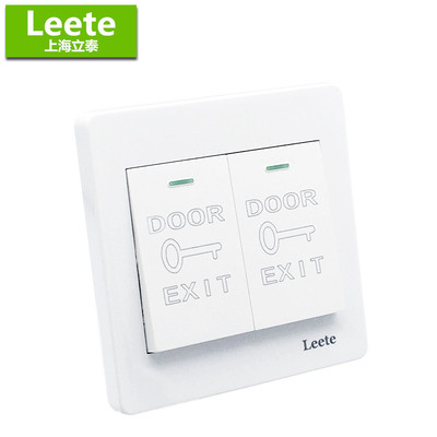 86型酒店宾馆二位门禁开关面板双门铃按钮自动回弹式自动复位开关