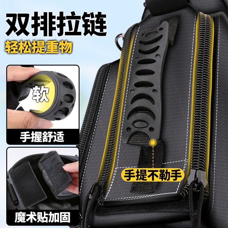 狼王新款路亚包多功能腰包单肩斜挎背包男士户外钓鱼装备竿包