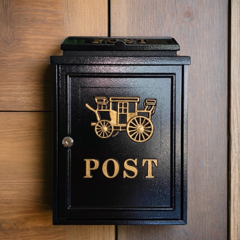 欧式别墅室外信箱壁挂墙田园信报箱户外门创意防雨水件邮筒密码锁