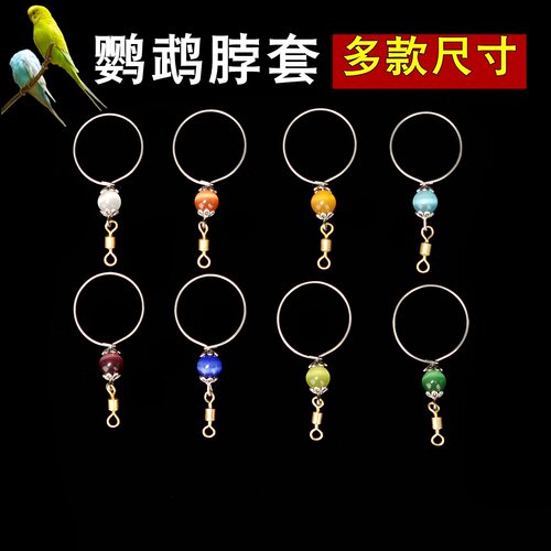 鹦鹉脖套不锈钢训练硅胶脖圈