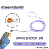 新款 硅胶鹦鹉脚环牵引绳放飞绳虎皮牡丹玄凤专用弹力绳子遛鸟绳子