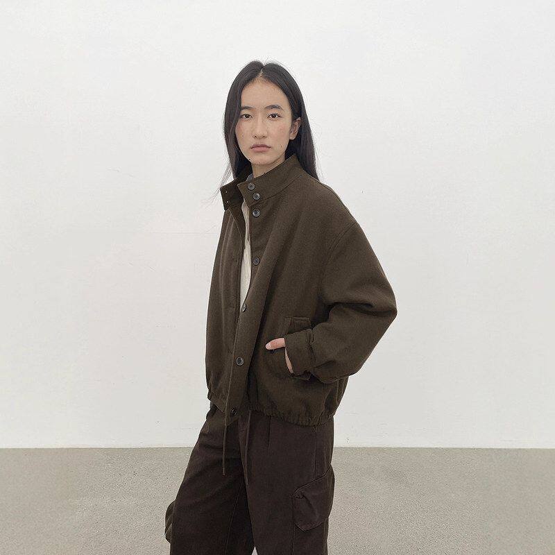爱与南希十三行极简冬韩风复古廓形慵懒休闲保暖松弛感棉服03251
