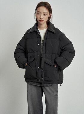 加厚爱与南希十三行冬休闲90白鸭绒保暖皮领巴恩风羽绒服女41022