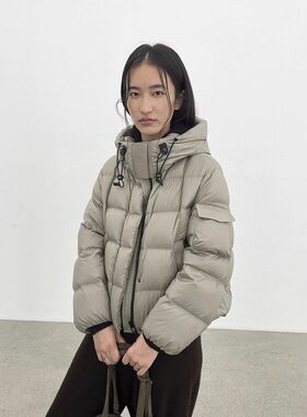 爱与南希十三行极简冬韩风连帽90白鸭绒保暖户外百搭羽绒服02759