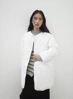 爱与南希十三行极简冬韩纯色立领