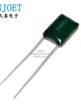 CL11涤纶电容 2A683J 100V/683J 68NF 0.068UF 绿色直插电容器